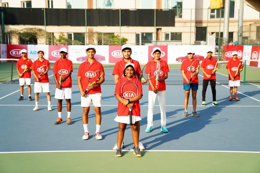 kia motors india sends indias biggest ballkids squad to the australian open 2020